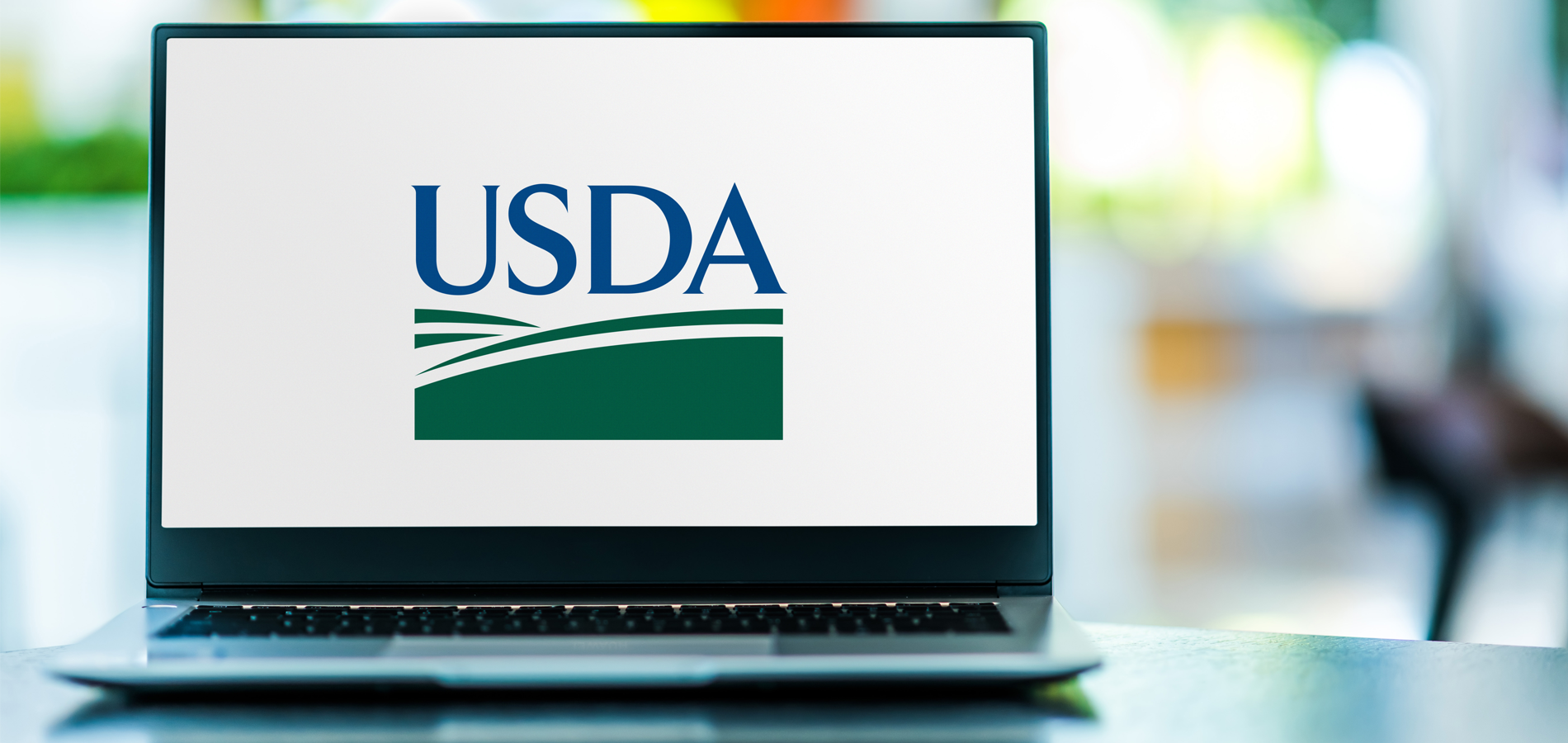 USDA logo on computer screen