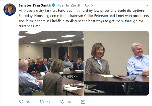 Senator Smith Tweet